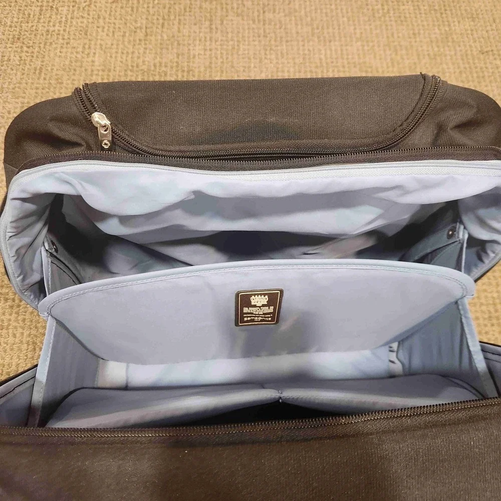 Samsonite Roller Bag Black Overnight Suitcase Briefcase Luggage